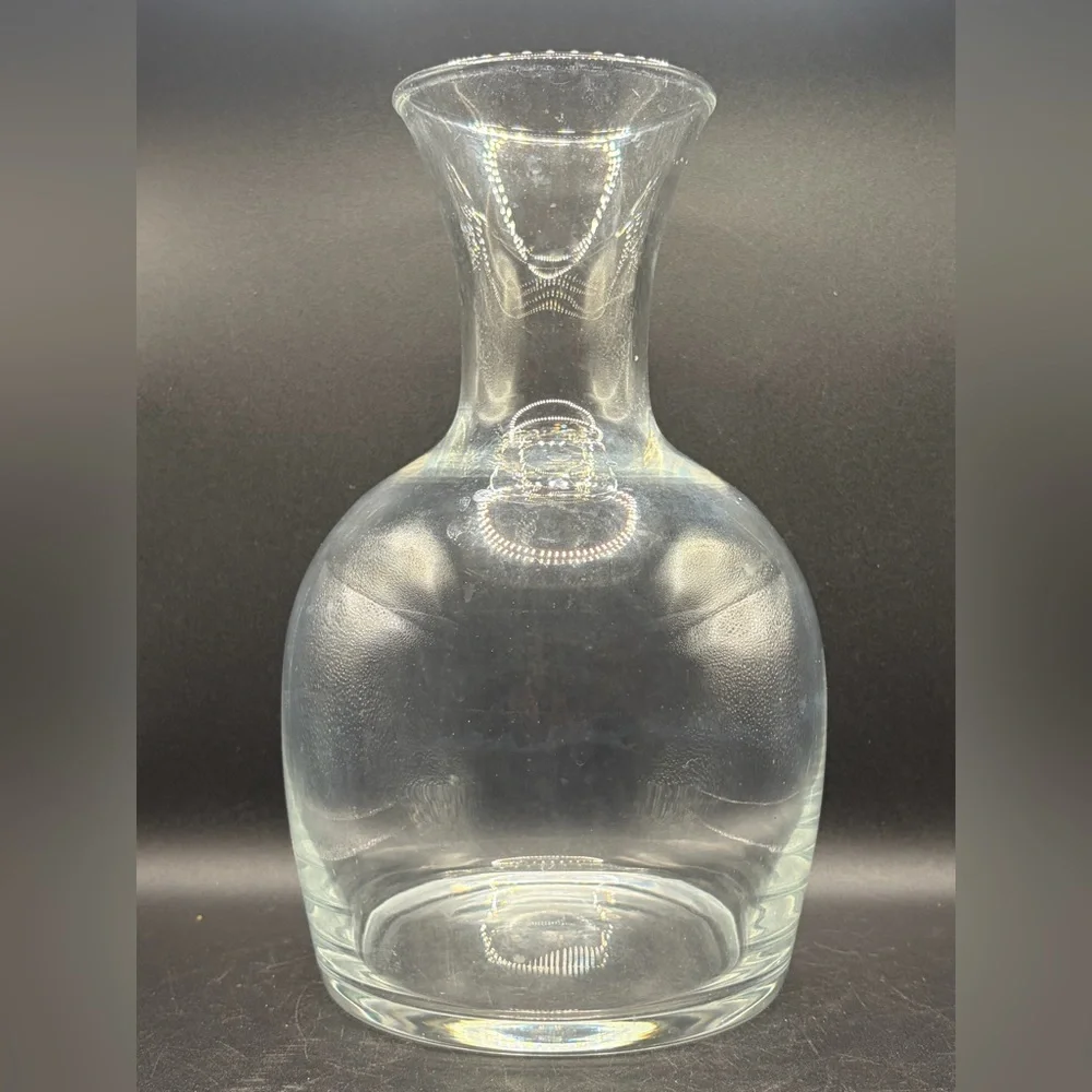 Tiffany & Co. Clear Glass Carafe Vase Decanter Bottle Vessel Pourer Home Decor